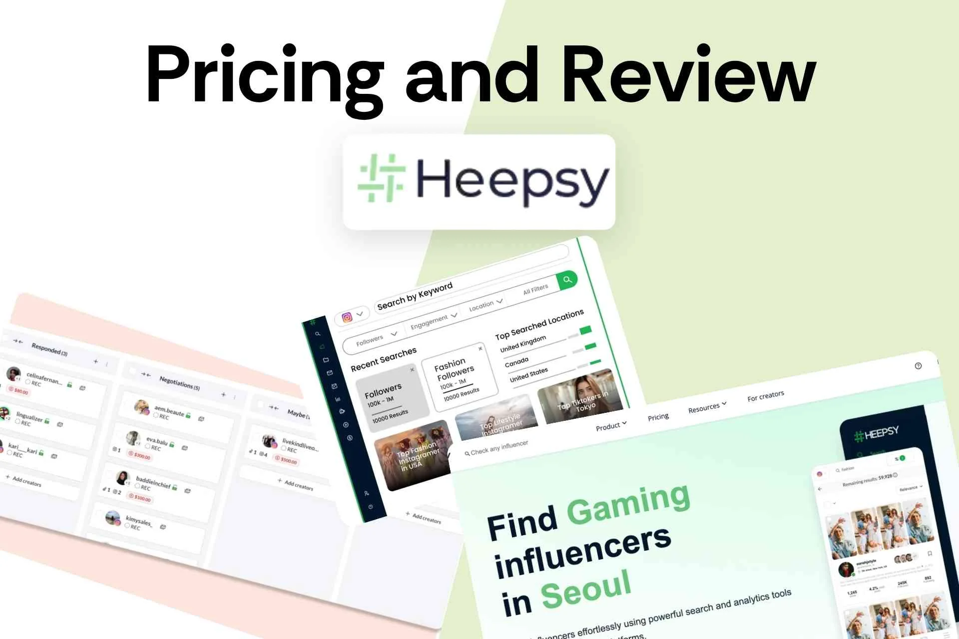 Heepsy Pricing and Review