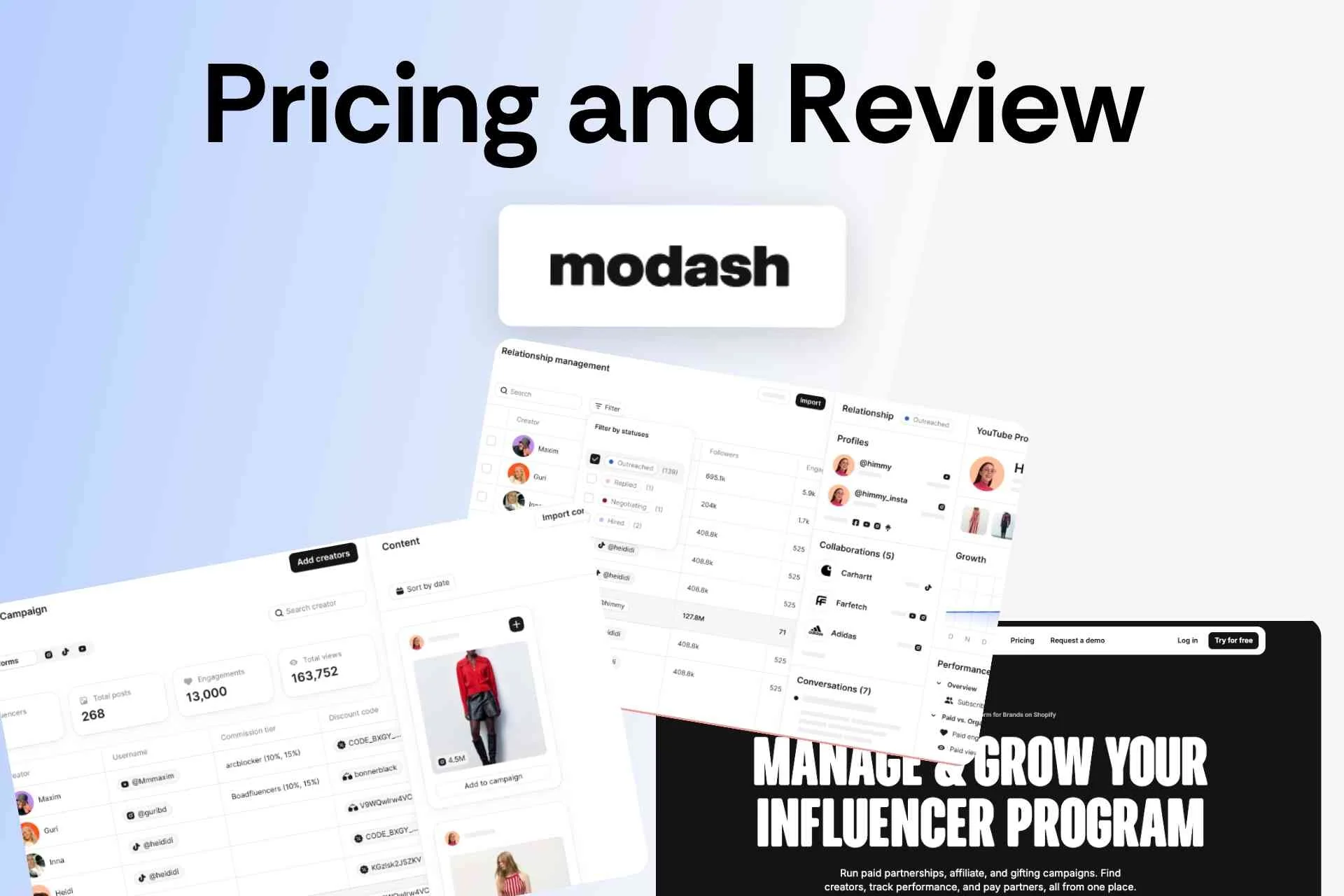 Modash Pricing and Review