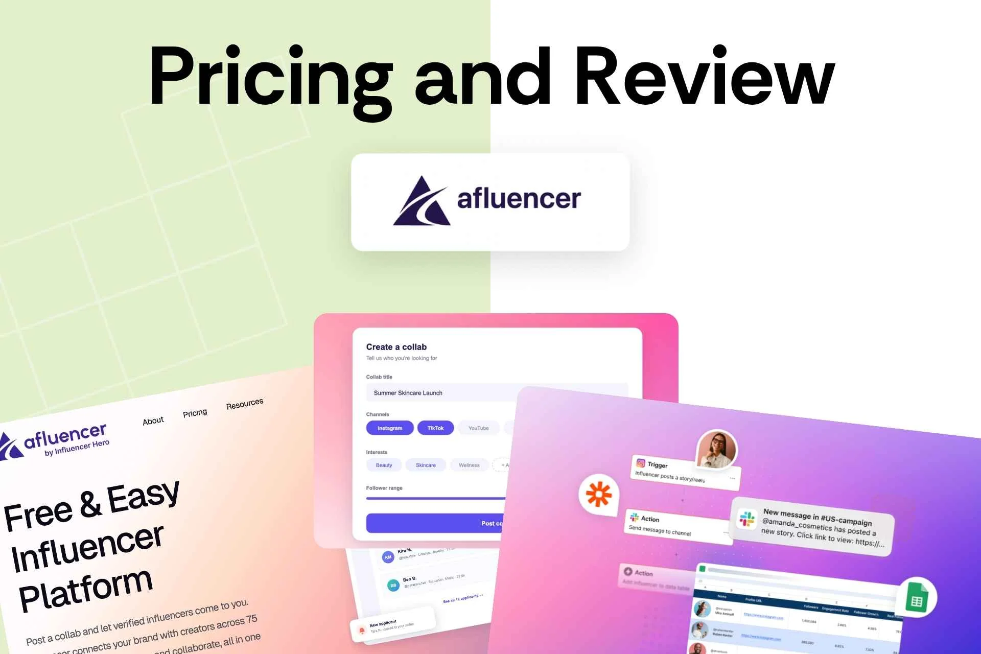 Afluencer Pricing and Review