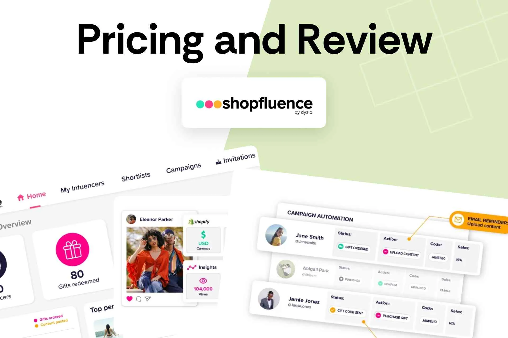 Shopfluence Pricing and Review