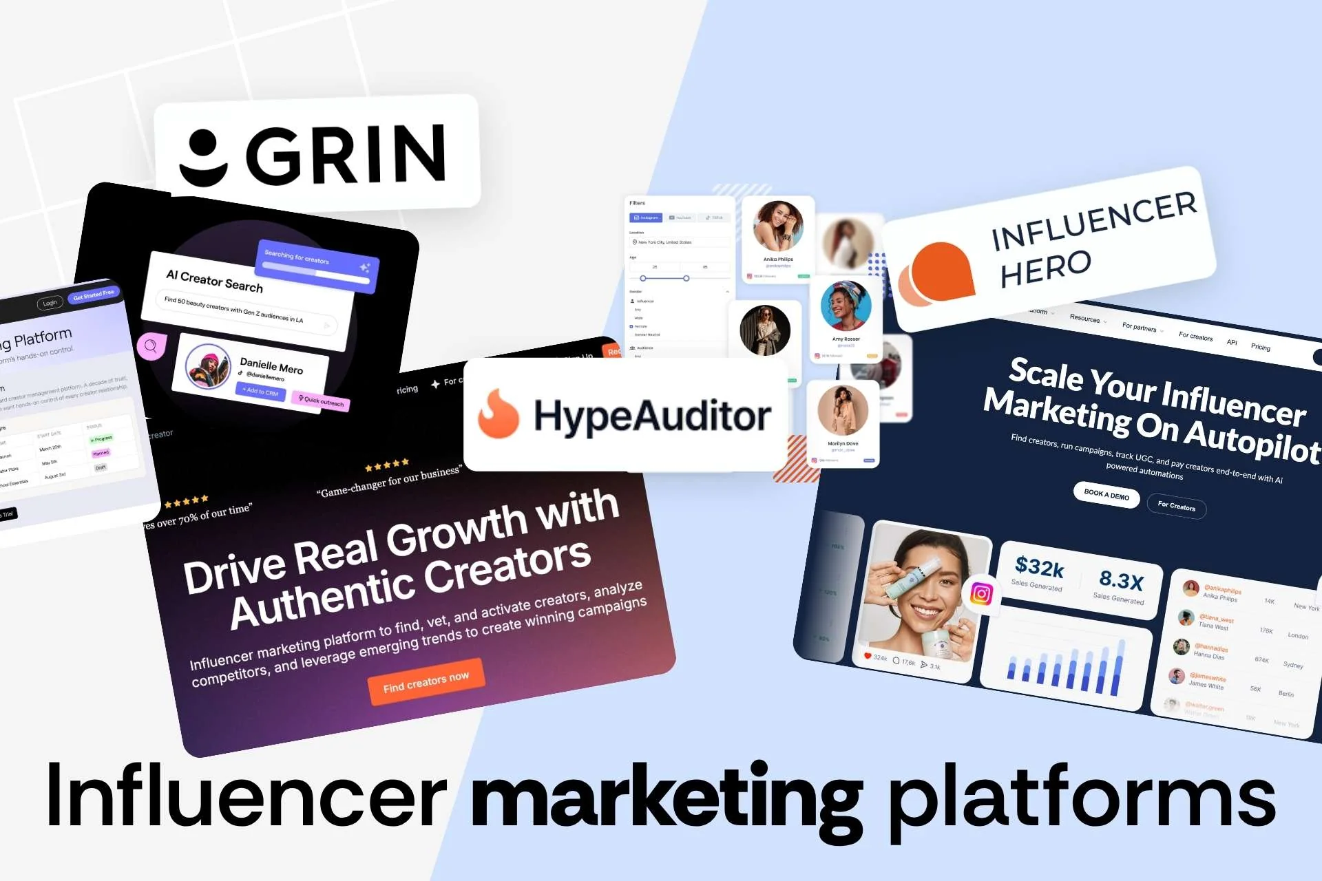 HypeAuditor vs Influencer Hero vs GRIN: Pricing, Features, and Platform Comparison