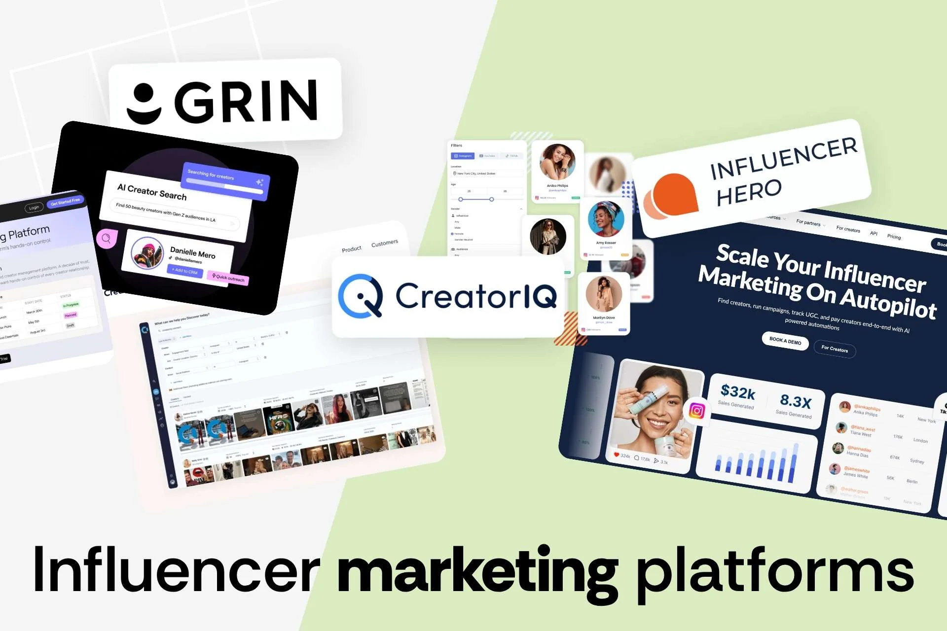 GRIN vs CreatorIQ vs Influencer Hero: Pricing, Features, and Platform Comparison