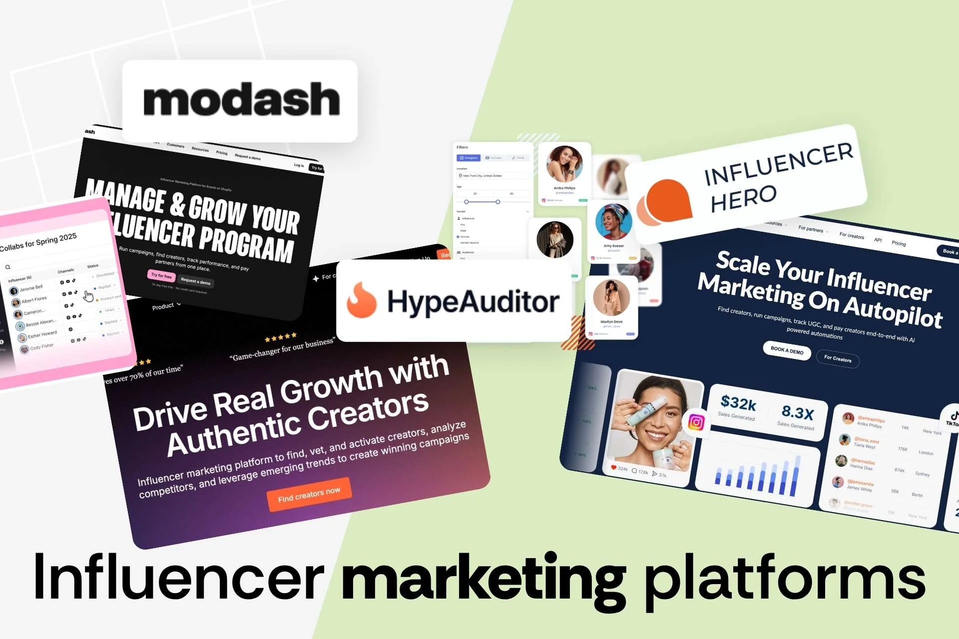 HypeAuditor vs Influencer Hero vs Modash: Pricing, Features, and Platform Comparison