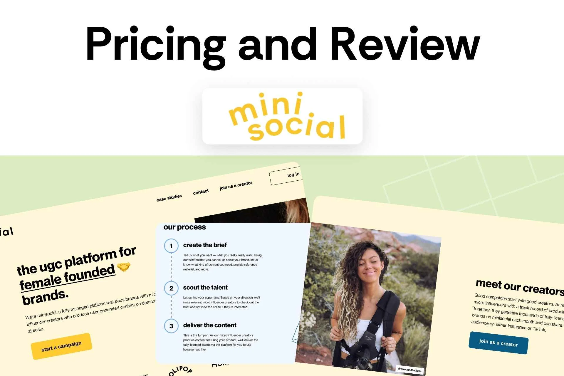 Minisocial Pricing and Review