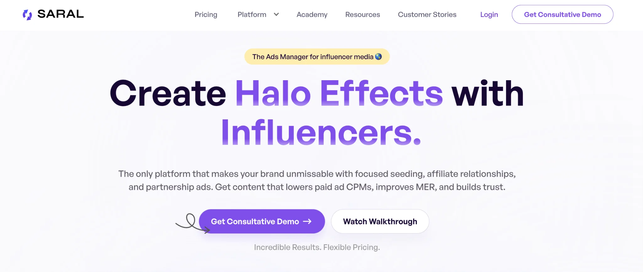 SARAL Influencer Marketing Platform Overview