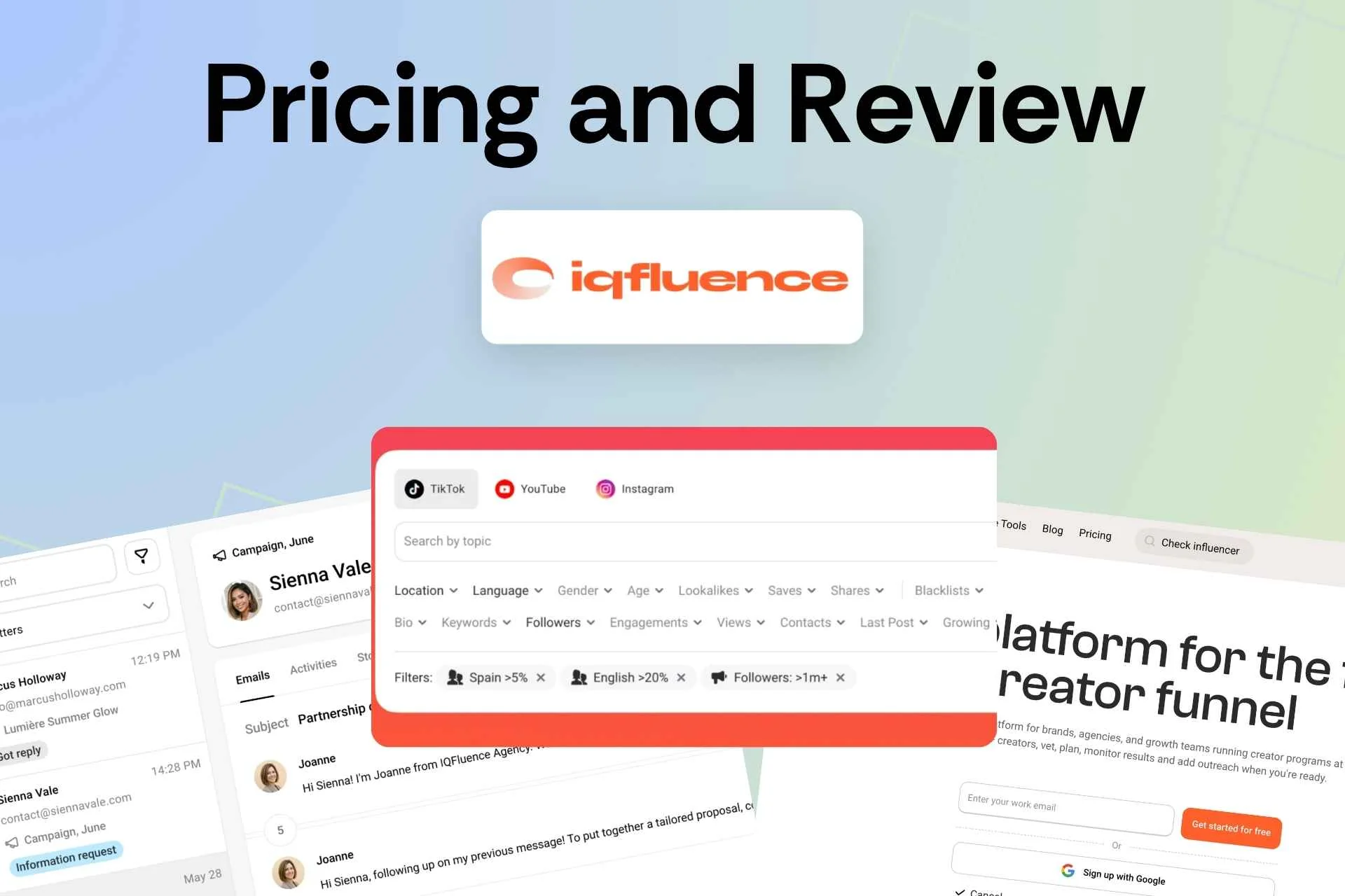 IQfluence Pricing and Review