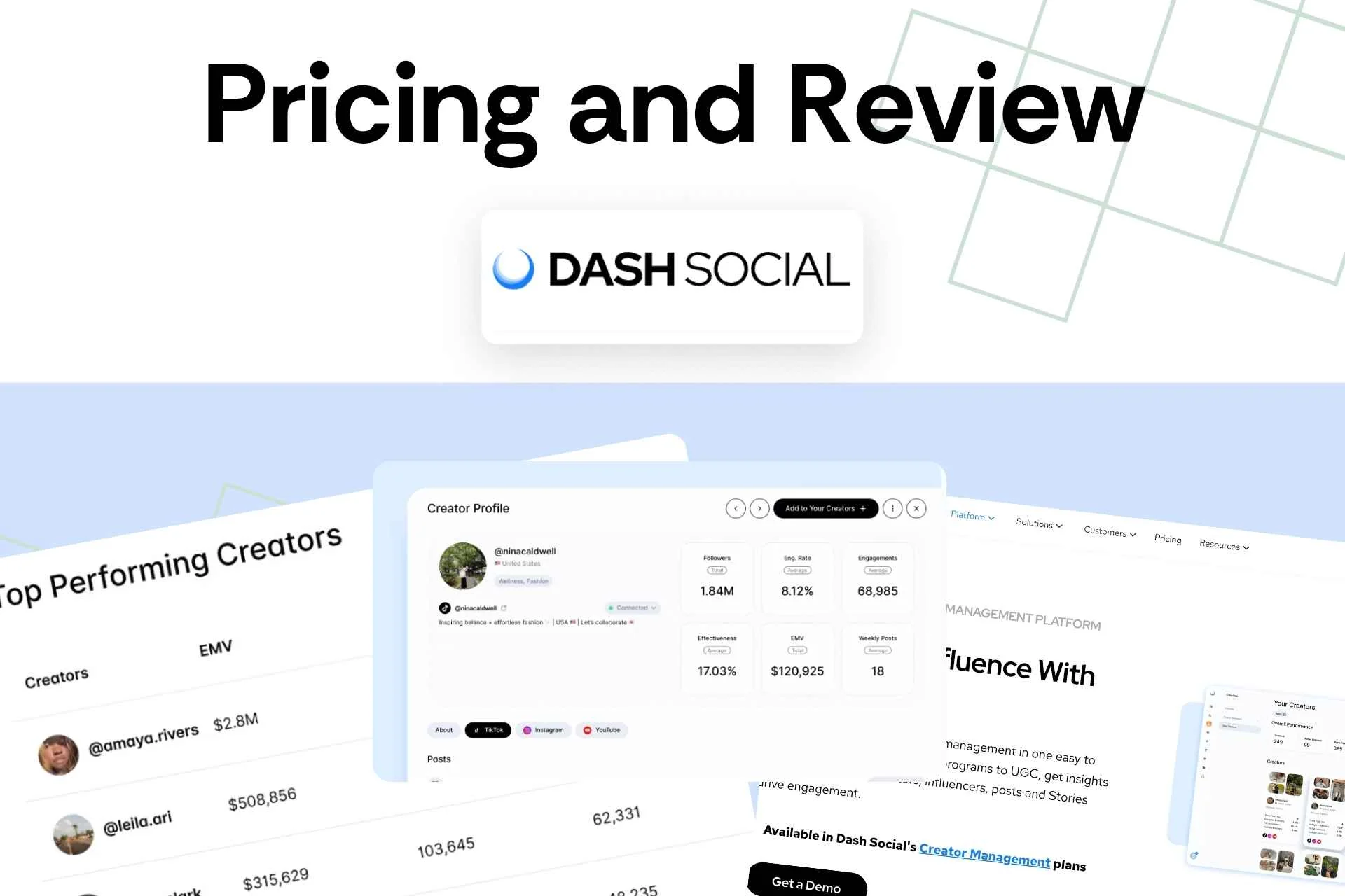 Dash Social Pricing and Review