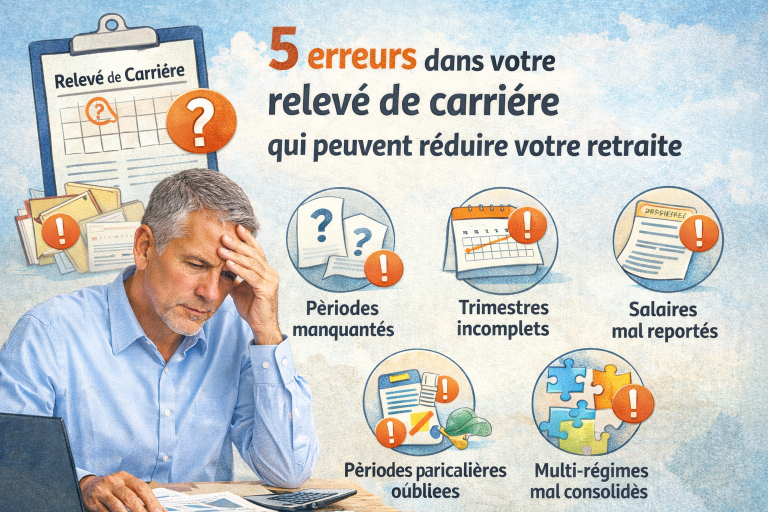 5 erreurs dans votre relevé de carrière qui peuvent réduire votre retraite