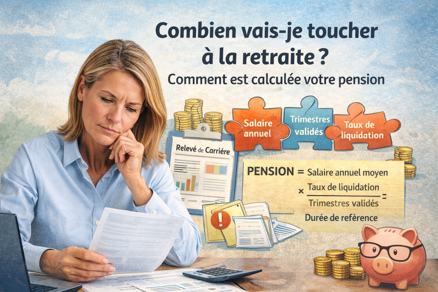 Combien vais-je toucher à la retraite ? Calcul et estimation | SAGAREA