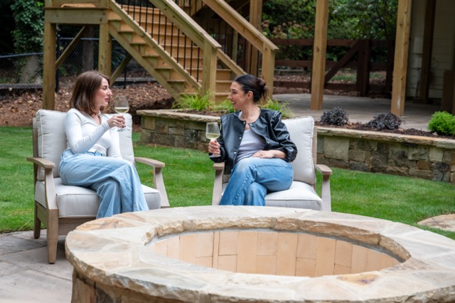 friends-fire-pit-lounge-chairs-wine