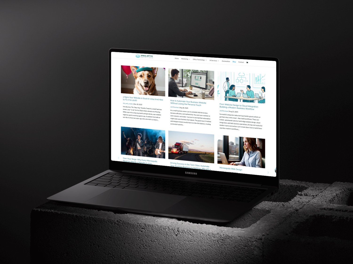 Spiral Bridge solutions blog section