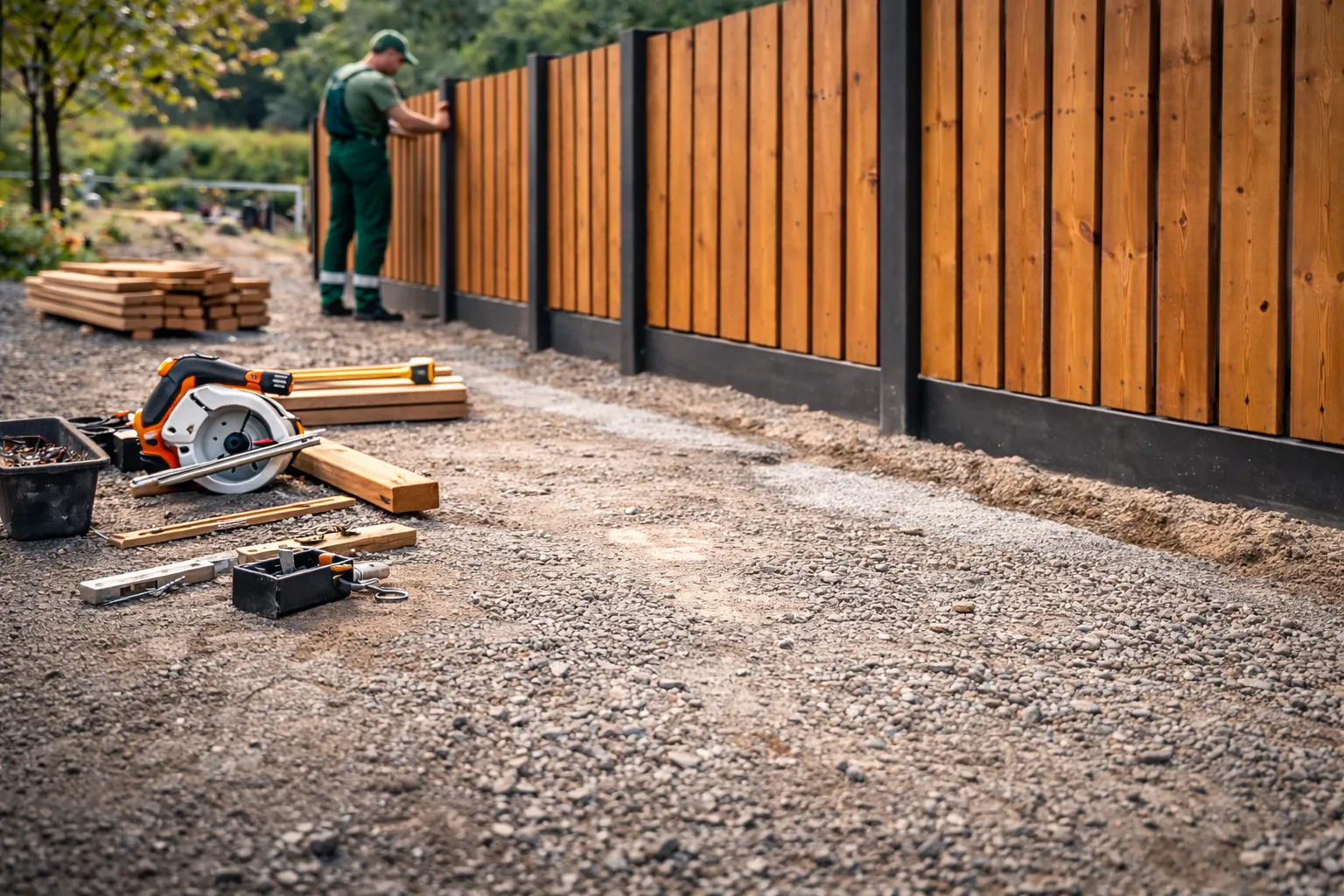 Zaunarbeiten – Montage einer Zaunanlage durch Bodemer