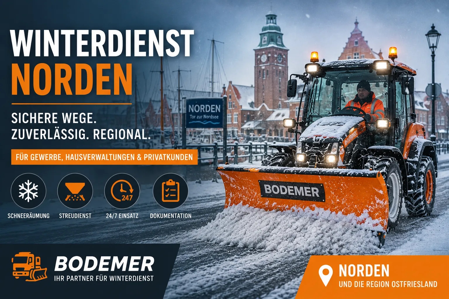 Winterdienst in Norden – Räum- und Streudienst
