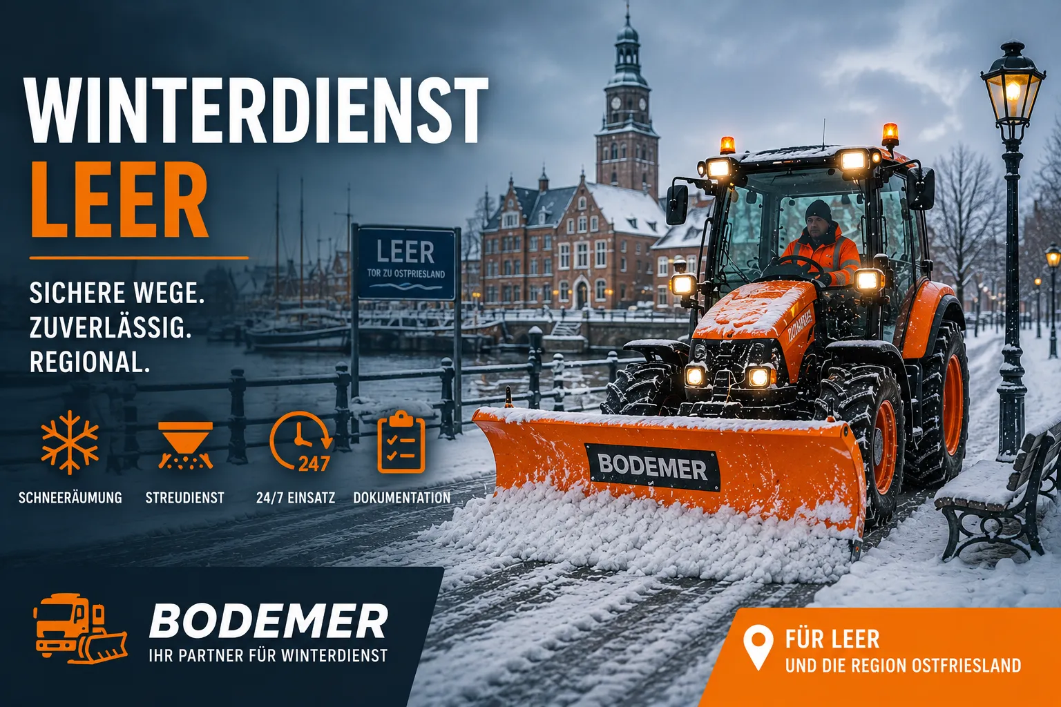 Winterdienst in Leer – Räum- und Streudienst