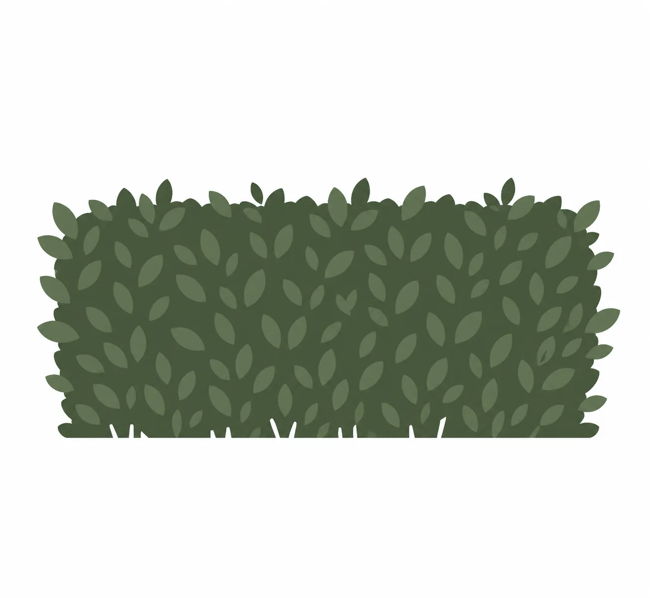 Icon: frisch geschnittene Hecke
