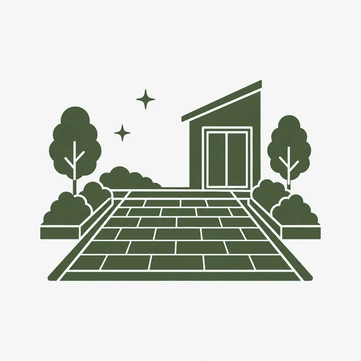 Icon: Terrasse am Haus