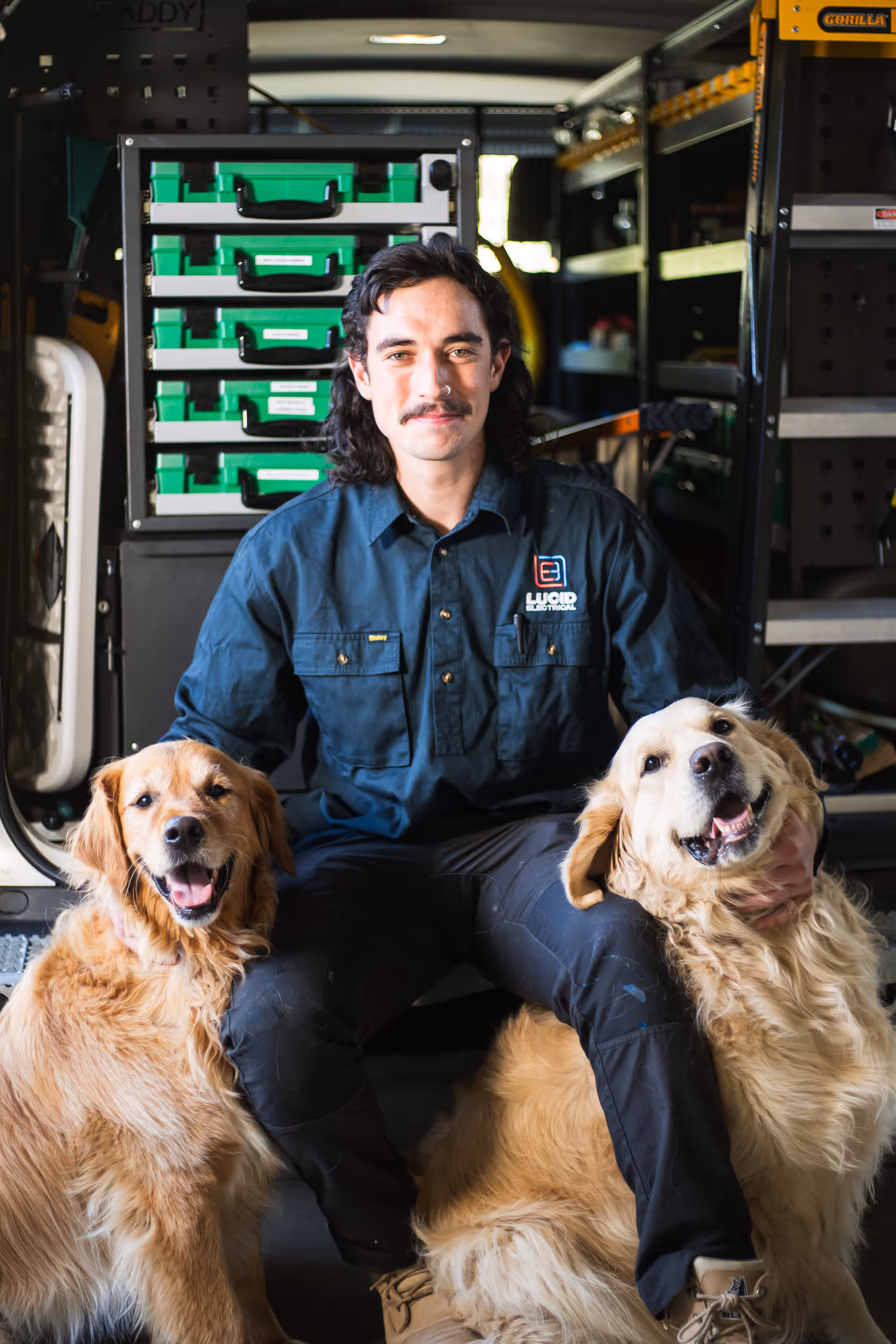 Friendly electrician providing service in Adelaide home