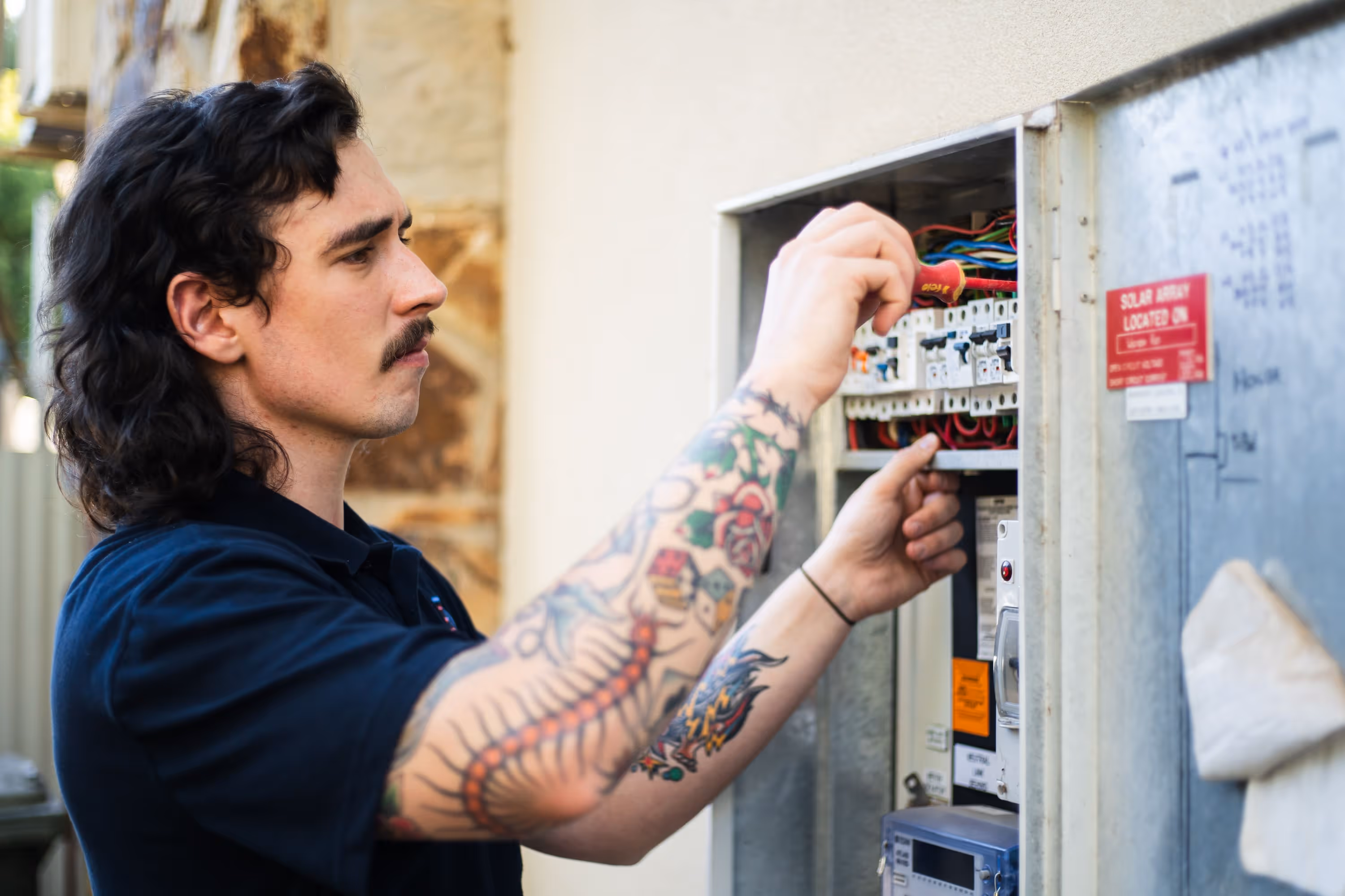 Wiring and installation in established home