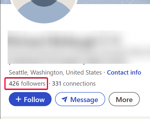 What are LinkedIn profile followers