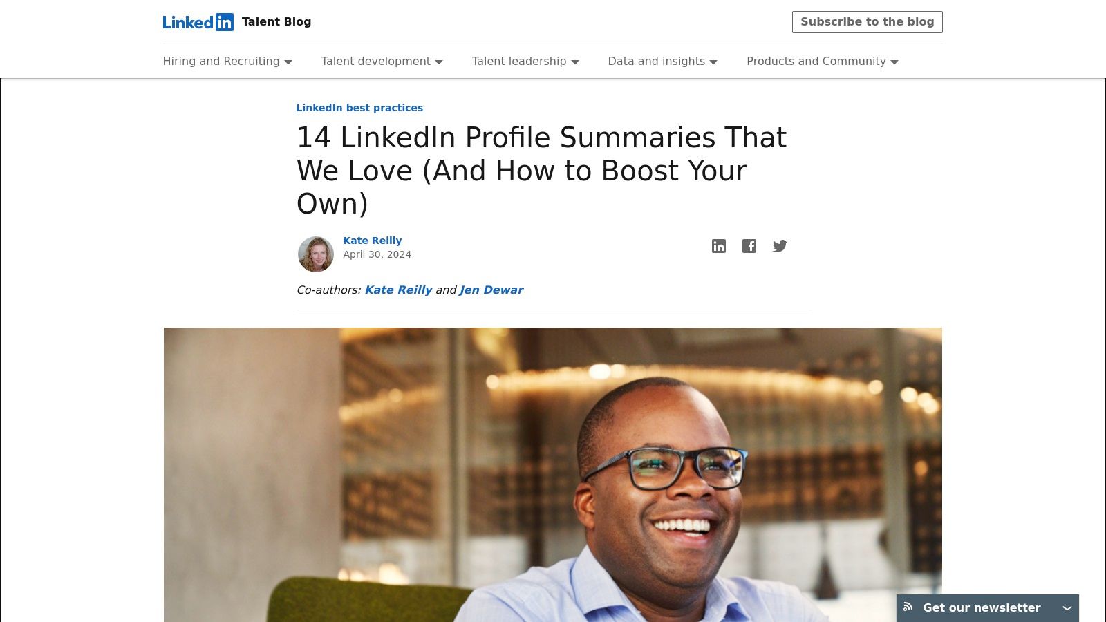 LinkedIn Talent Blog — 14 LinkedIn Profile Summary Examples