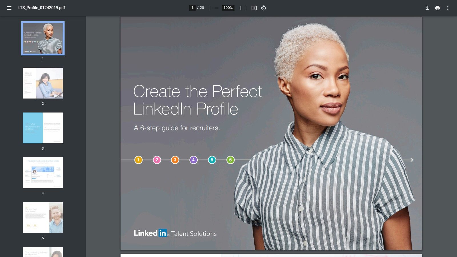 LinkedIn — Create the Perfect LinkedIn Profile (guide PDF)