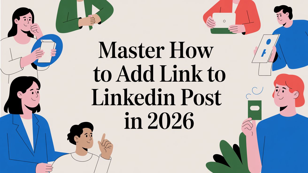 Master how to add link to LinkedIn post in 2026