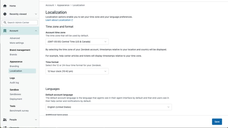 Market Disrupt Zendesk Blog Step 1 Timezone