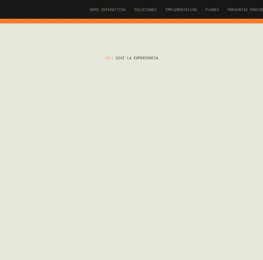 Animación de una sección de la home de Unbuild