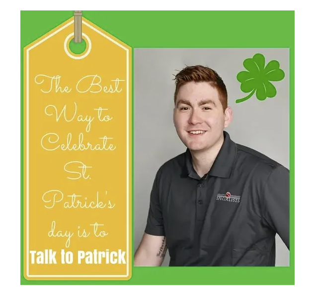 We wanted to wish you a happy St. Patrick’s Day with this fun pic of our very own Patrick Browne.