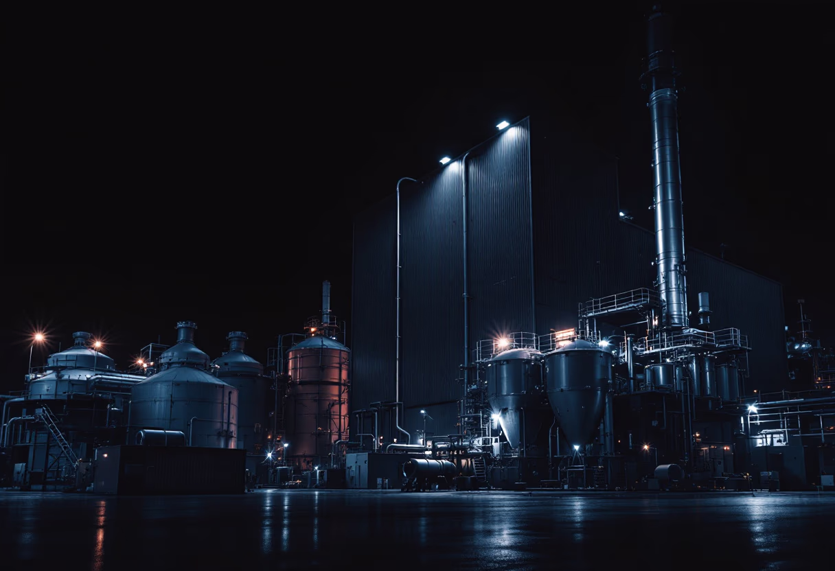 image of factory exterior (for a manufacturing plant)