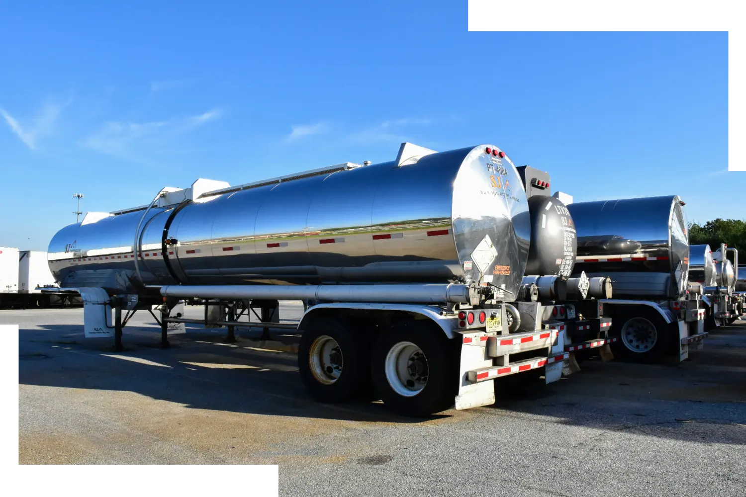 A tank truck.