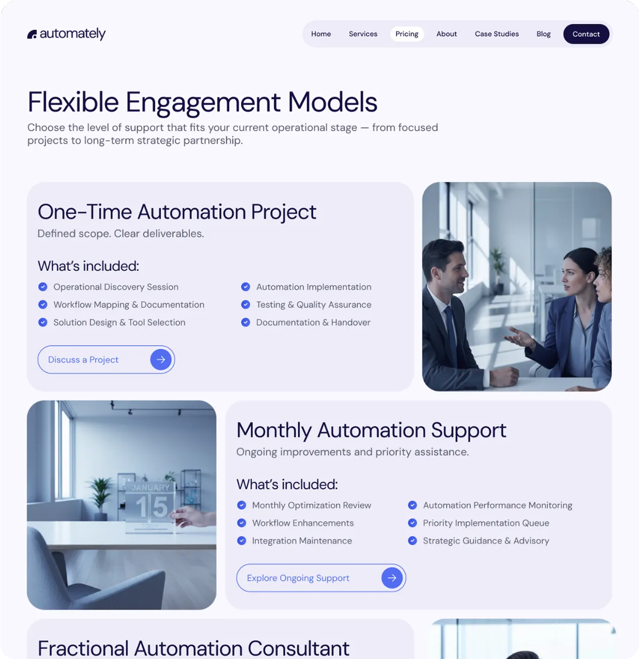Pricing page screenshot