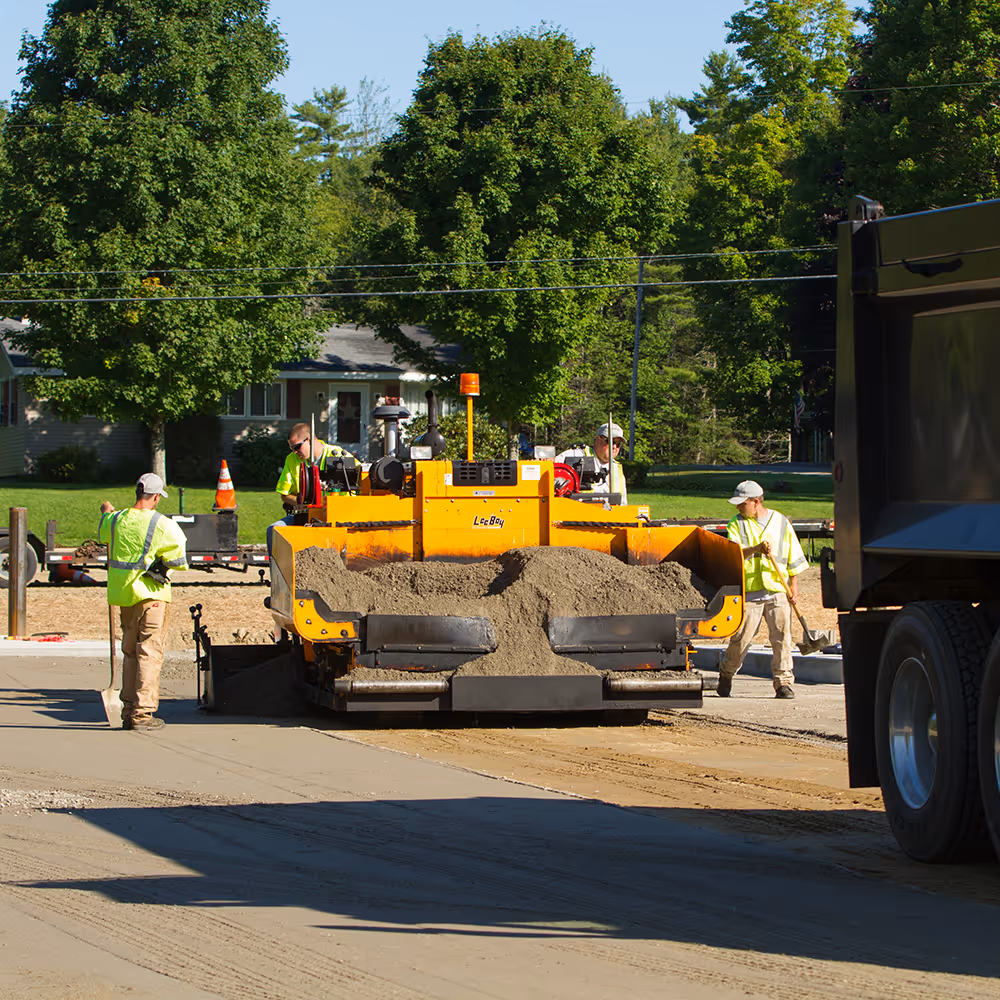 Cooper Paving base compaction piece of equipment in use