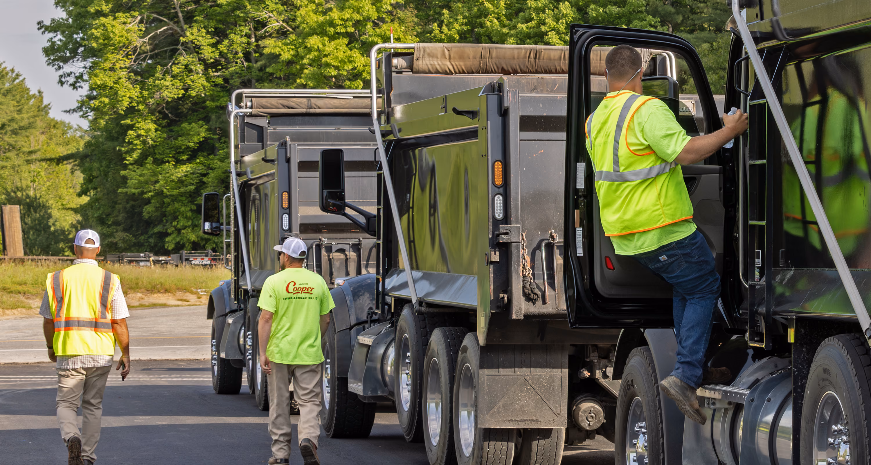 Cooper Paving Dump Trucks
