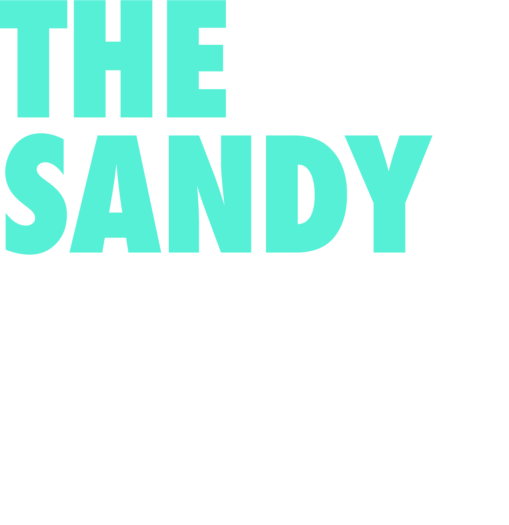 THE SANDY ZOOMX BRUIN in large white and pale green block letters stacked overlaying banner image.