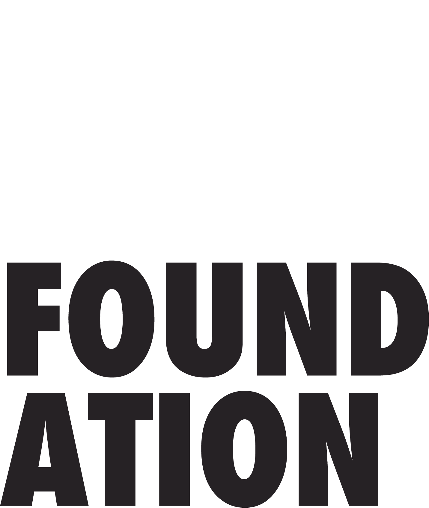 BODECKER FOUNDATION in large white and neutral black block letters stacked overlaying banner image.