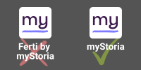 If your app is titled 'Ferti by myStoria', you have an outdated app. If your app is titled 'myStoria', you are in the correct app.