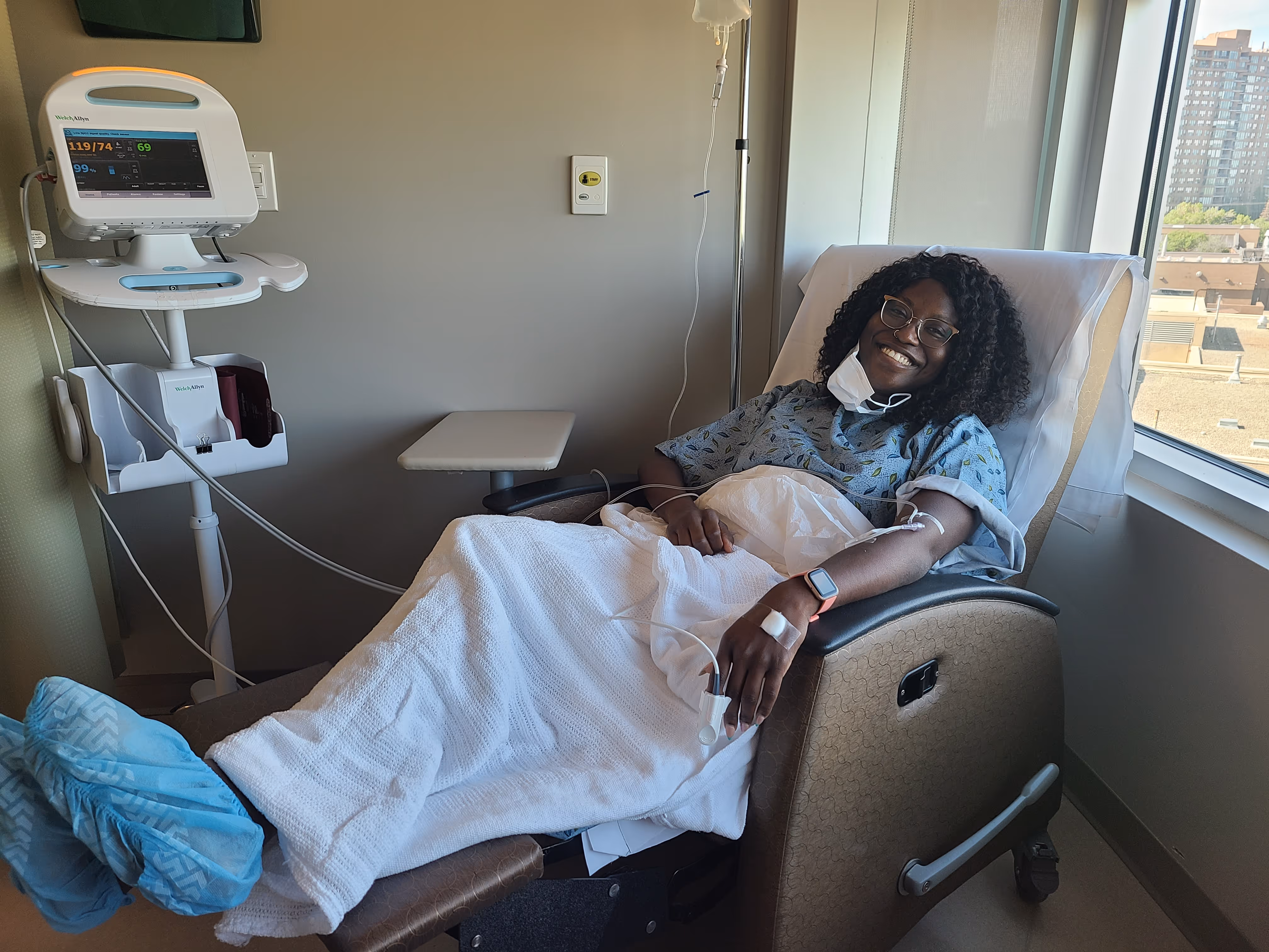 myStoria Ambassador, Kayann in hospital