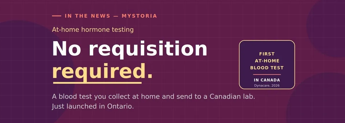 No requisition required. A blood test you collect at home and send to a Canadian lab. Just launched in Ontario.