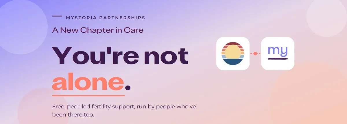 A new chapter in care: You're not alone. Free peer-led fertility support from Oasis FSN, run by people who've been there too.
