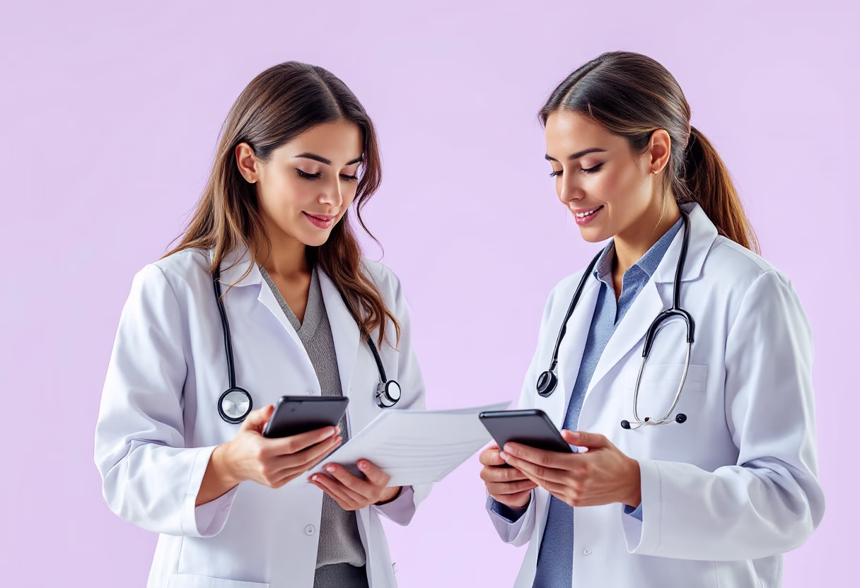 healthcare professionals in consultation