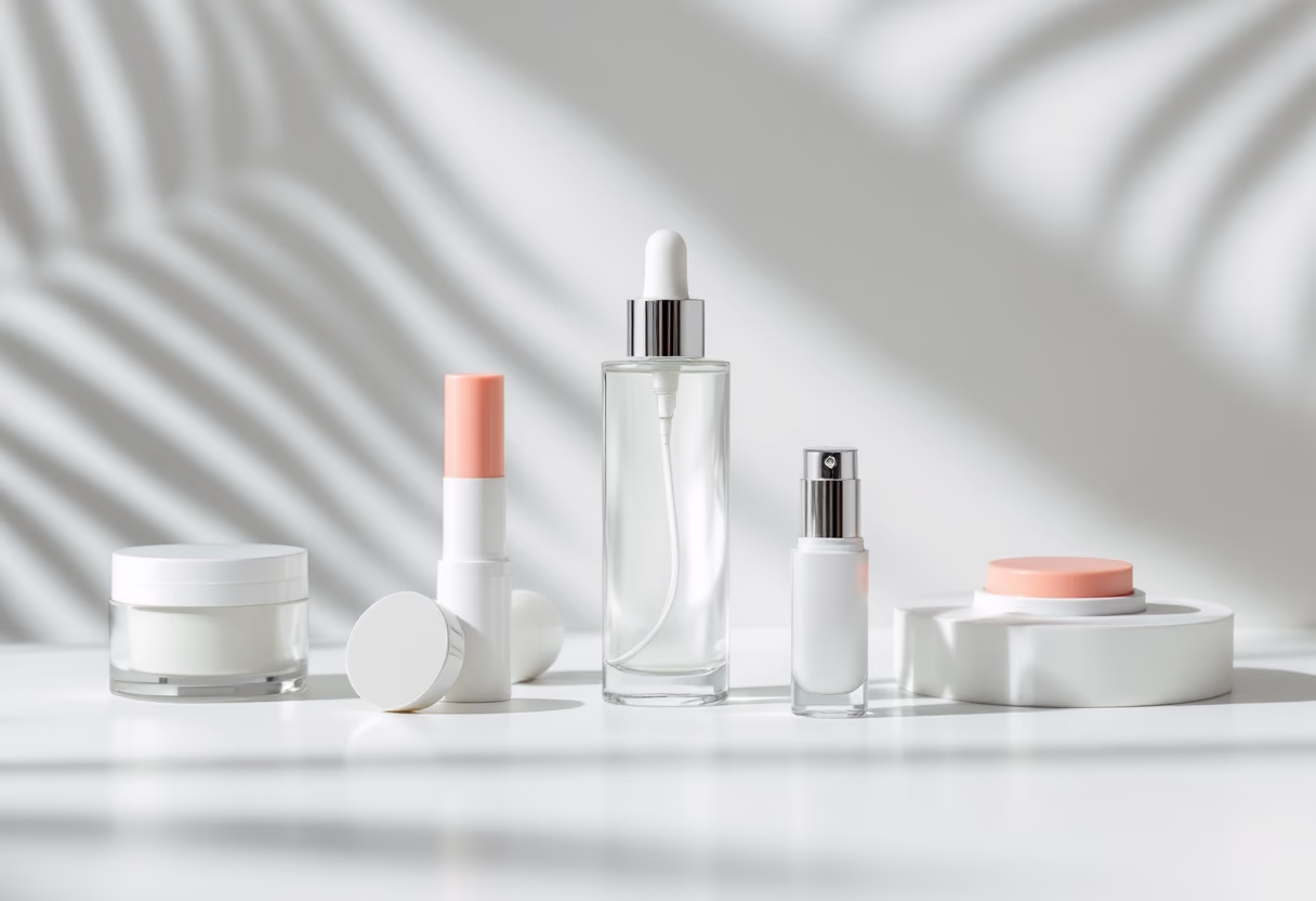 image of elegant beauty product arrangement