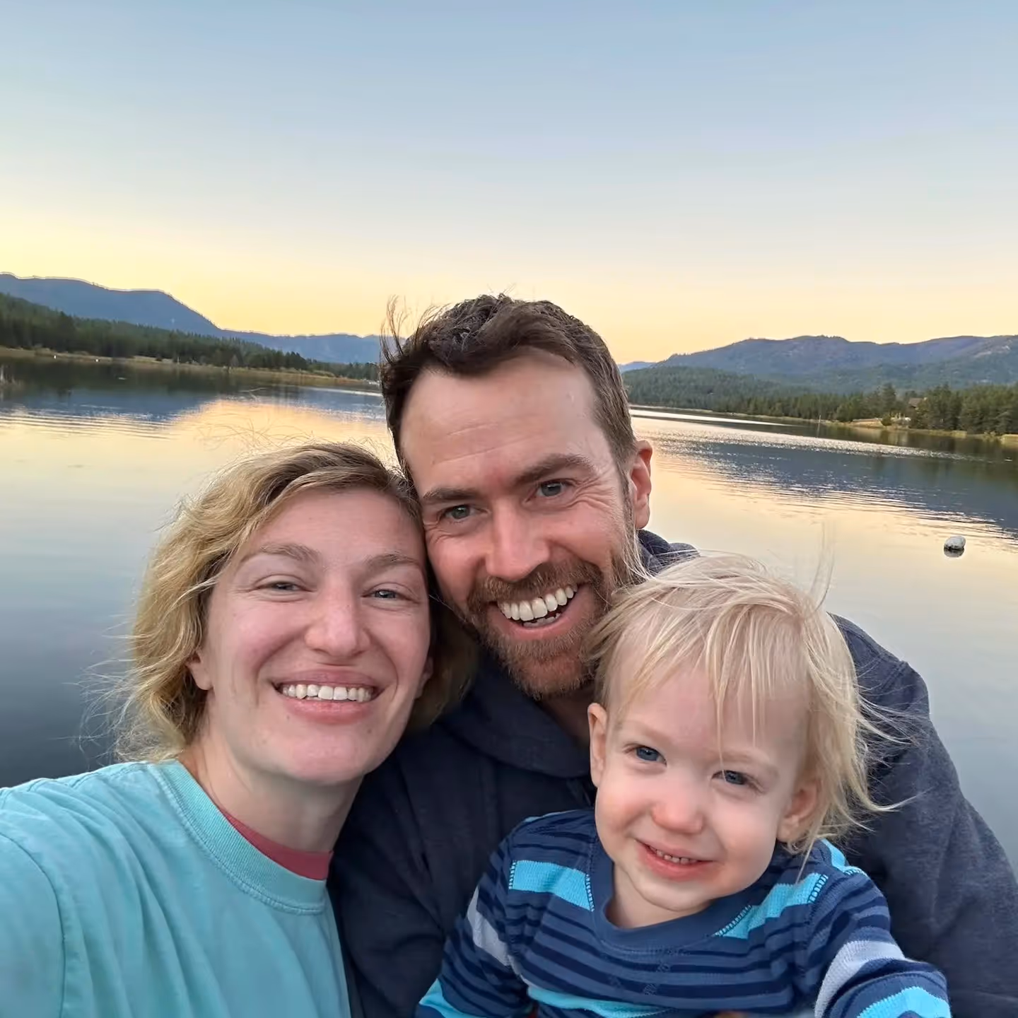 Lincoln McLain with his family.