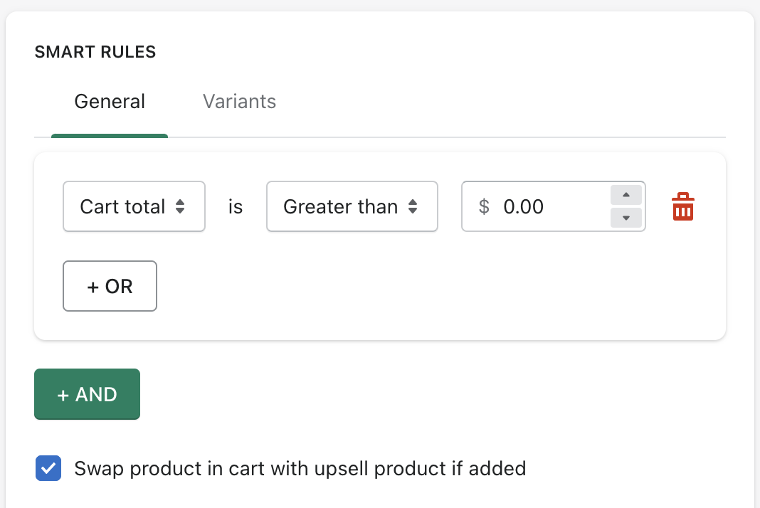 upsell to subscription