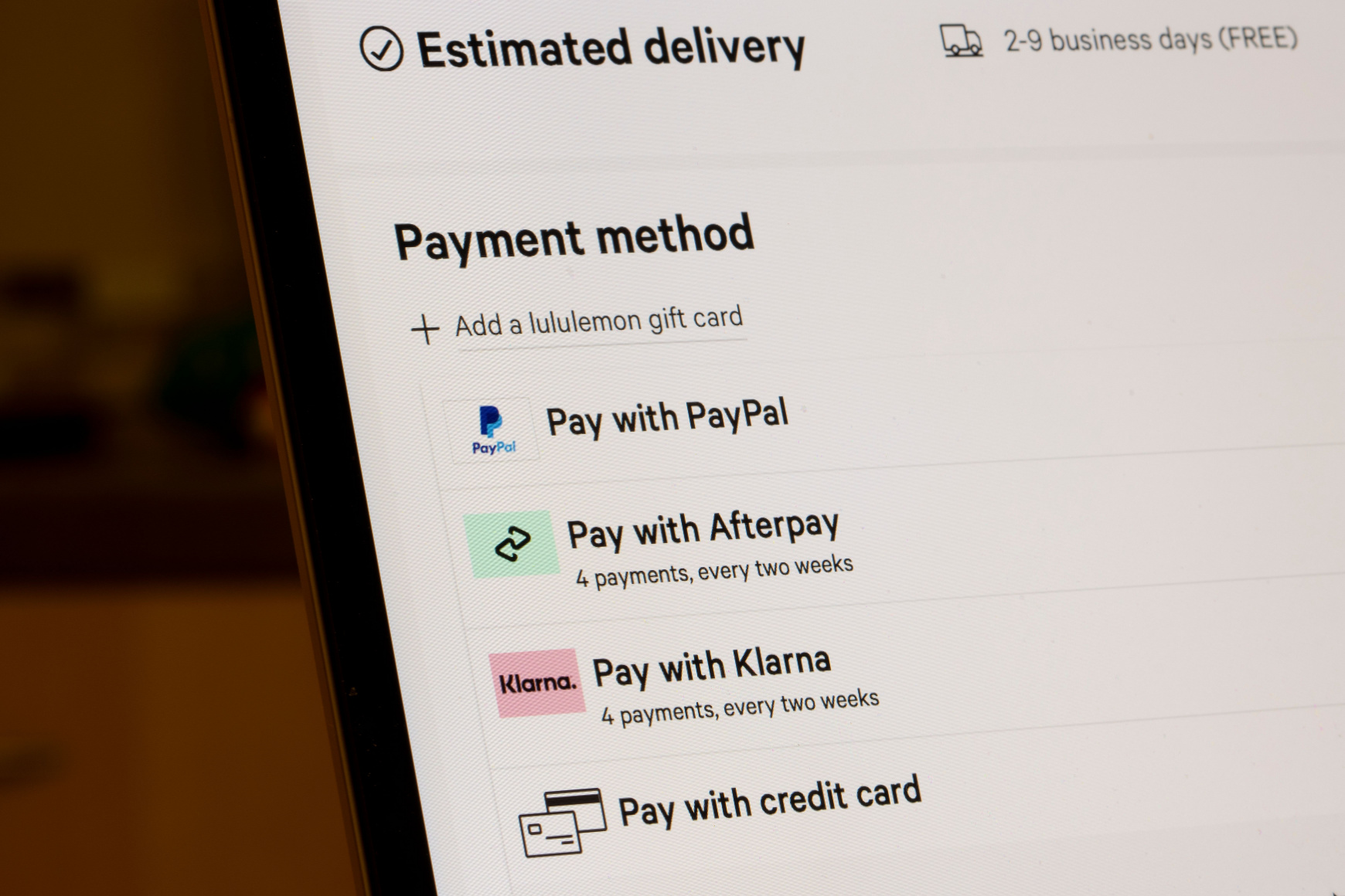 shopify custom checkout payments