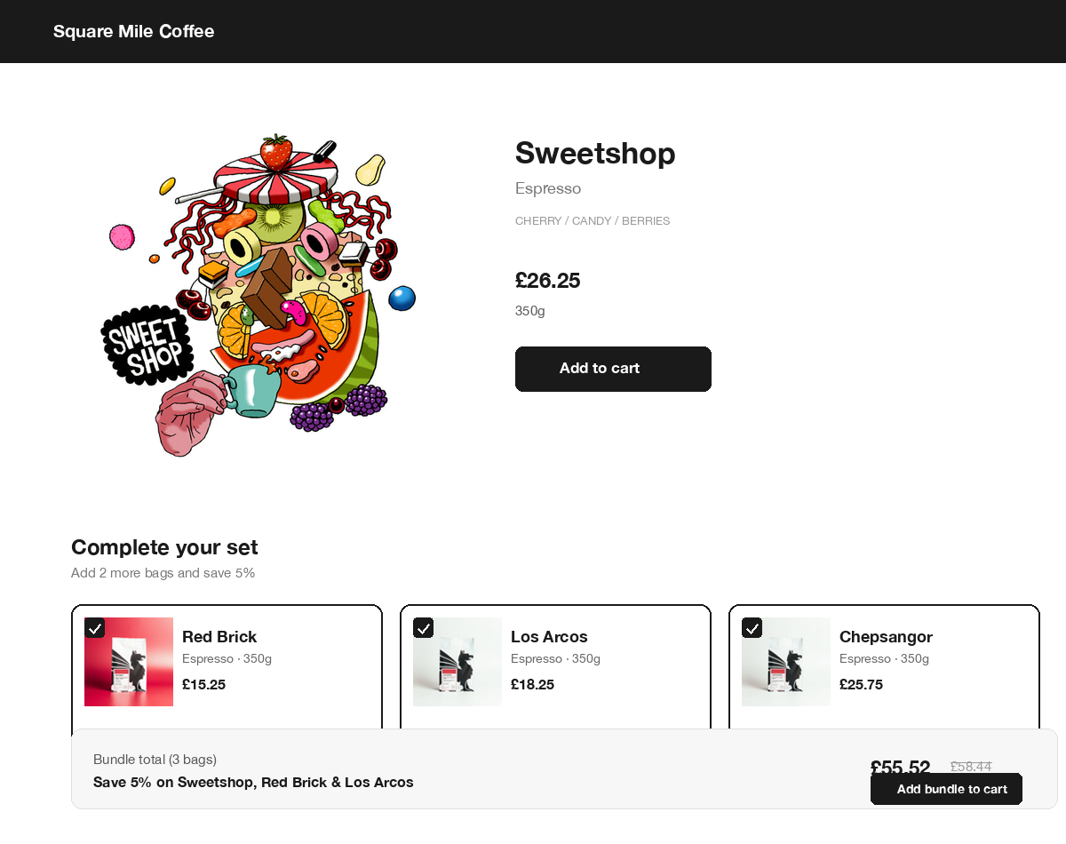 PDP cross-sell and mix-and-match bundle