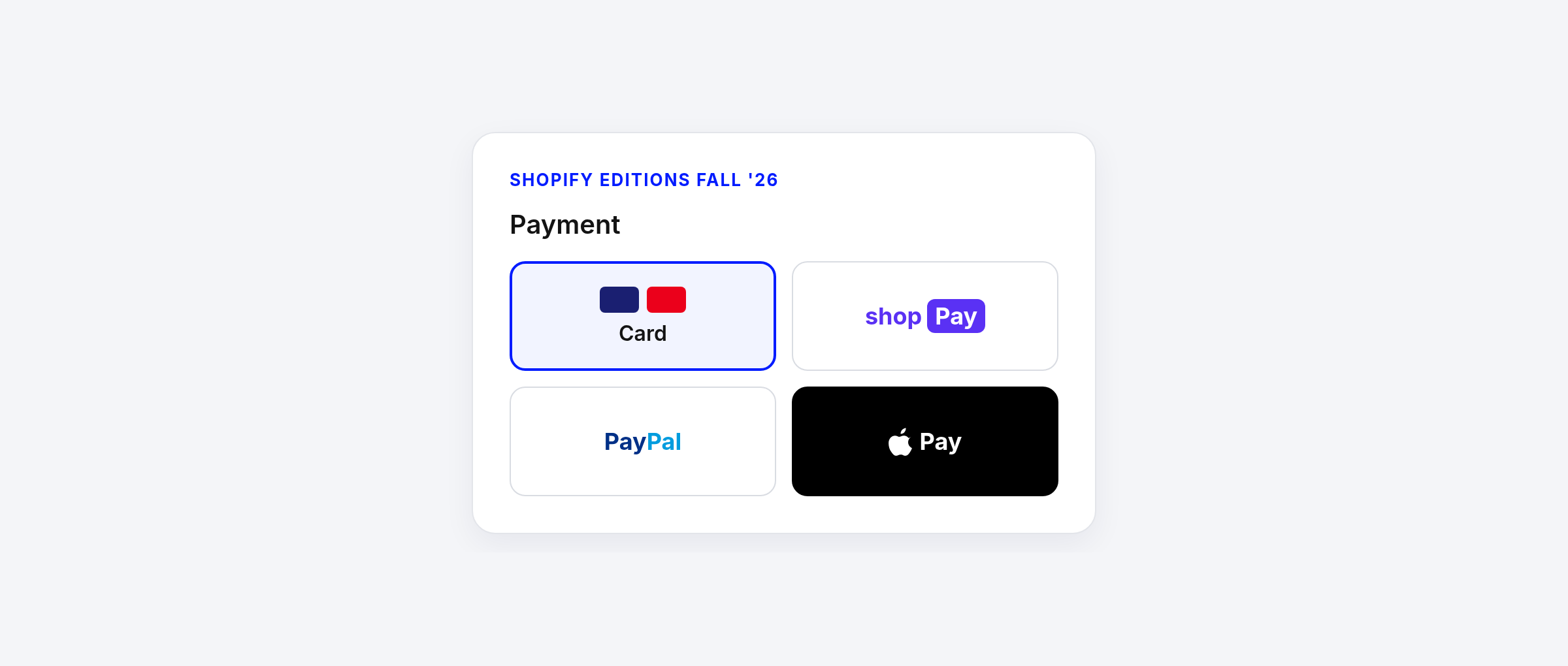 Shopify Editions Fall '26 checkout changes