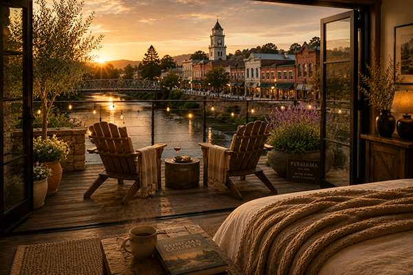 Petaluma hotels and rental properties in the Petaluma Gap, Sonoma County