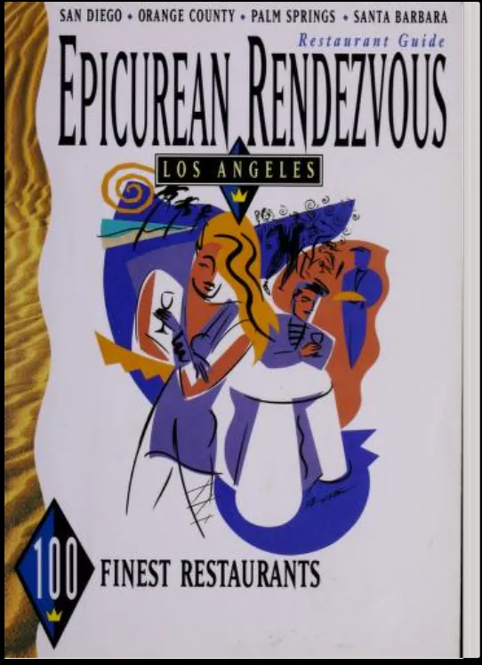 Epicurean Rendezvous, Los Angeles and Southern California, 100 Finest Restaurants, cover