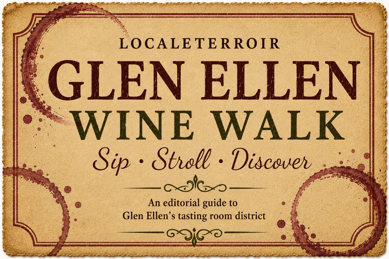 Glen Ellen Wine Walk